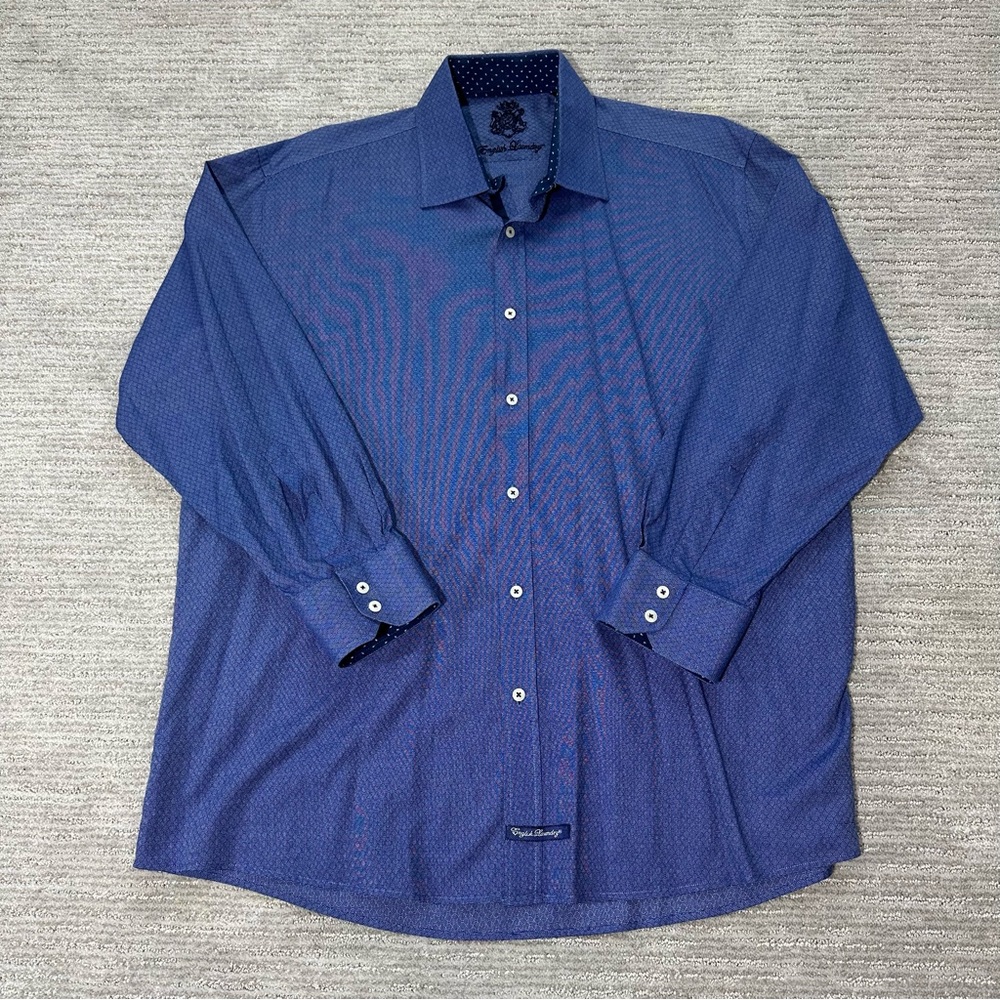 English Laundry Blue Dress Shirt Sz 18 34/35